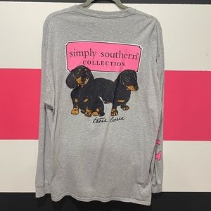 Women’s Simply Southern Grey XL long sleeve shirt